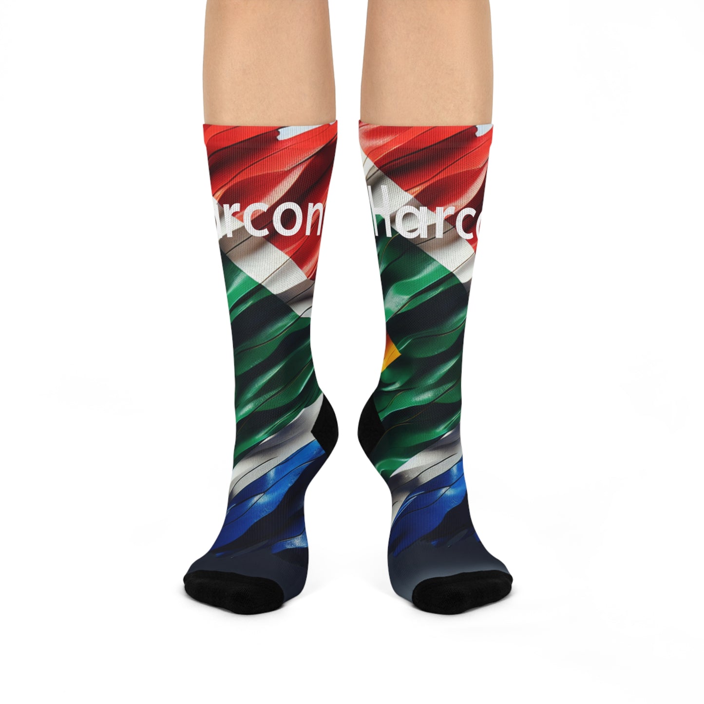 SA Flag Cushioned Crew Socks