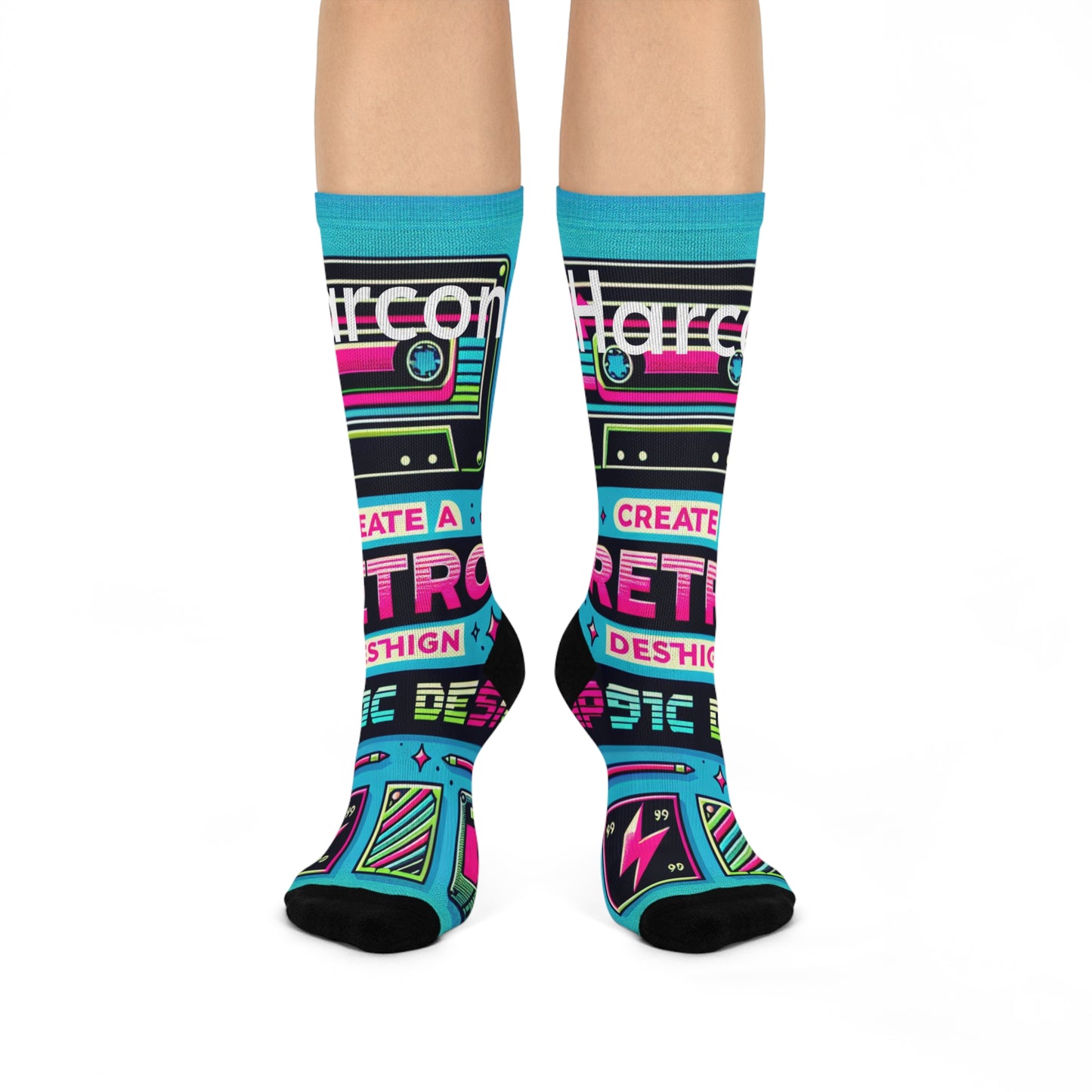 Retro Cushioned Crew Socks