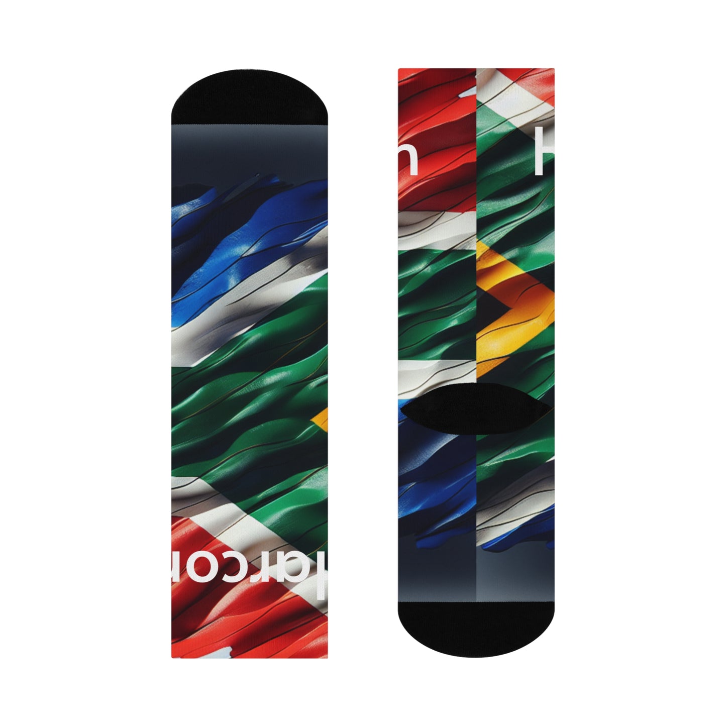 SA Flag Cushioned Crew Socks