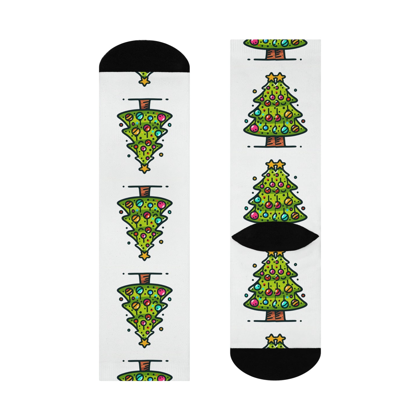 Christmas Tree Cushioned Crew Socks