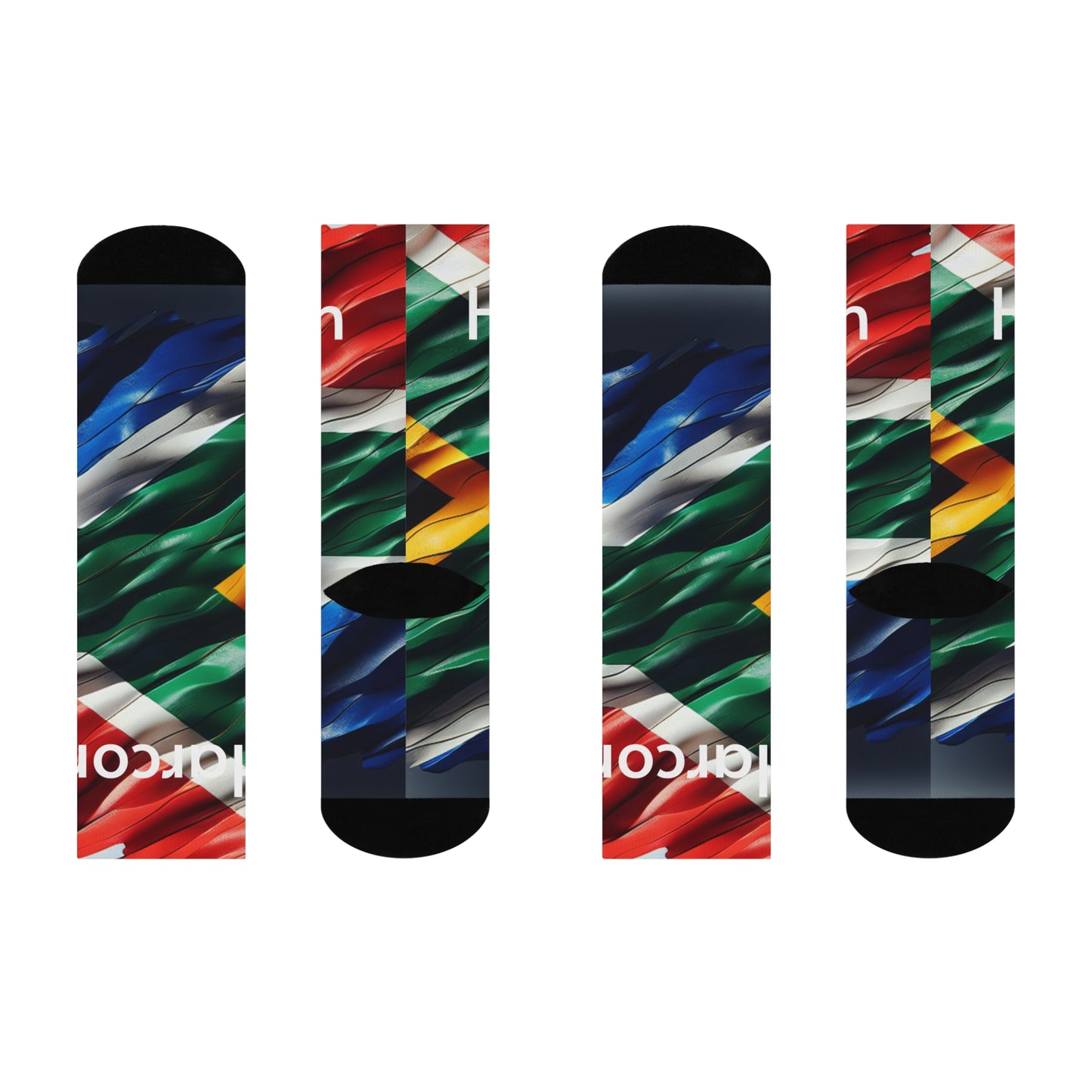 SA Flag Cushioned Crew Socks